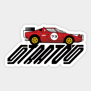 Stratos 73 Rosso Sticker